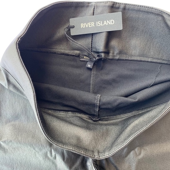 River Island Black Matte Coated Legging - Picture 14 of 14